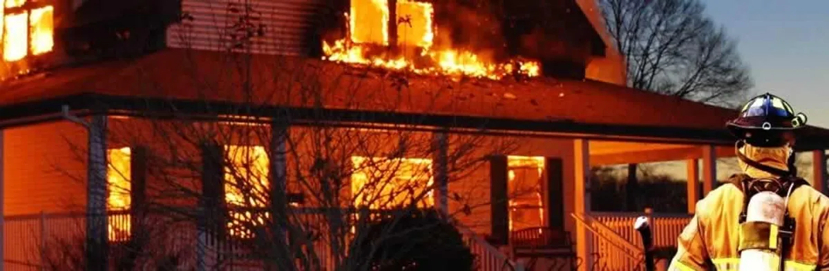 fire damage repair emergency response at a residential property affected by an active house fire in Boston, MA